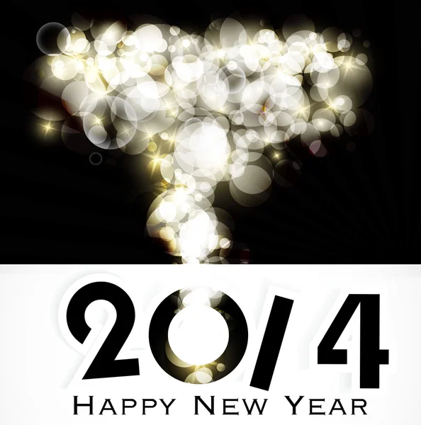 Creative Happy New Year 2014 celebration background — Stock Vector