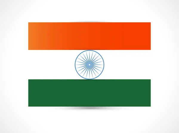 Creative vector illustration of Indian tri-colour flag for Republic Day concept — Stock Vector