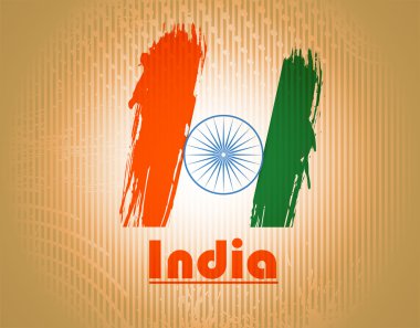 Hindistan Bağımsızlık günü arka plan ile 3d ashoka tekerlek.