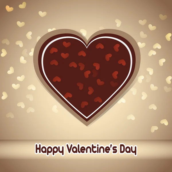 Coeur vectoriel abstrait pour la Saint-Valentin Fond — Image vectorielle