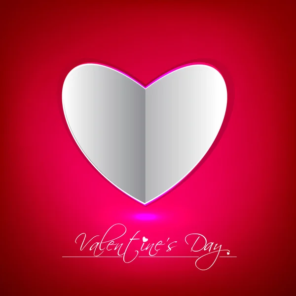 Abstract vector hart voor Valentijnsdag achtergrond — Stockvector