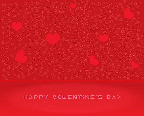 Abstrakte Vektor Herz für Valentinstag Hintergrund — Stockvektor