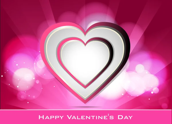 Аннотация Vector Heart for Valentines Day Background — стоковый вектор