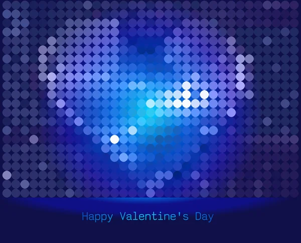 Abstract Vector Heart for Valentines Day Background — Stock Vector