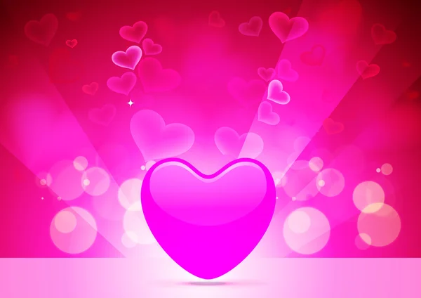 Аннотация Vector Heart for Valentines Day Background — стоковый вектор