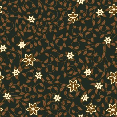 çiçekler dokuma vintage seamless modeli