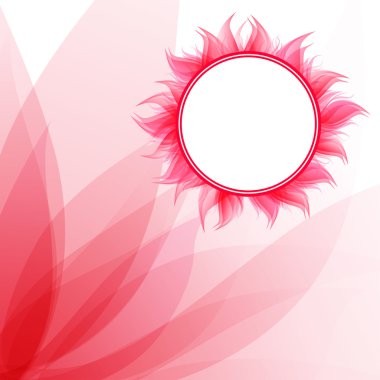romantik arka plan ile pink çerçeve
