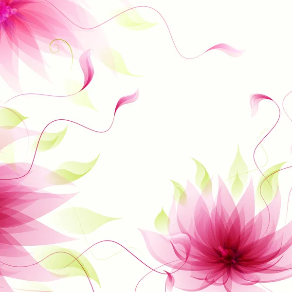 Abstract background with vector pink lotus flower — Stock Vector