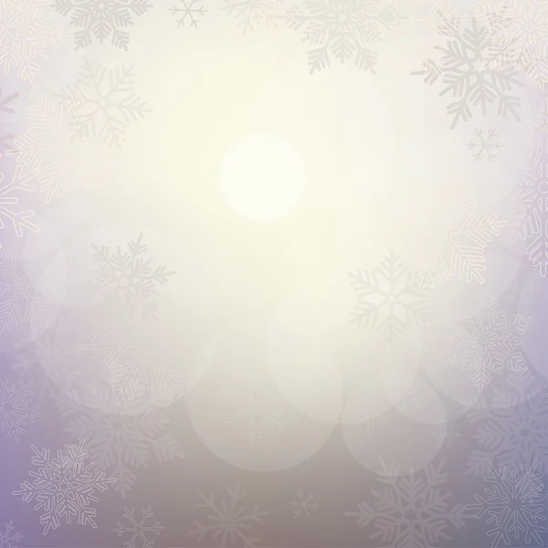 Fondo de Navidad abstracto con copos de nieve — Vector de stock