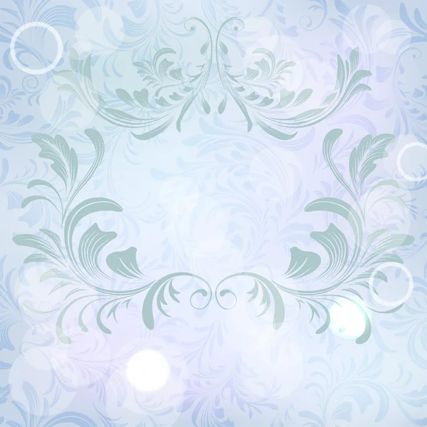 Vektor abstrakten Hintergrund mit floralen kalligraphischen Rahmen — Stockvektor