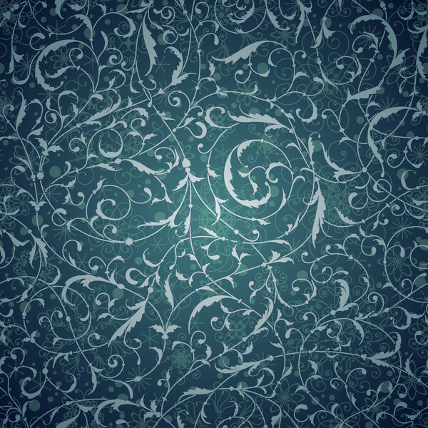 Vector seamless frosty pattern