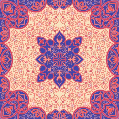 Vector floral Arabesk süsleme