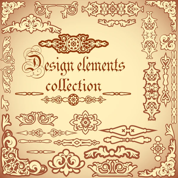 Design elements collection — Stock Vector