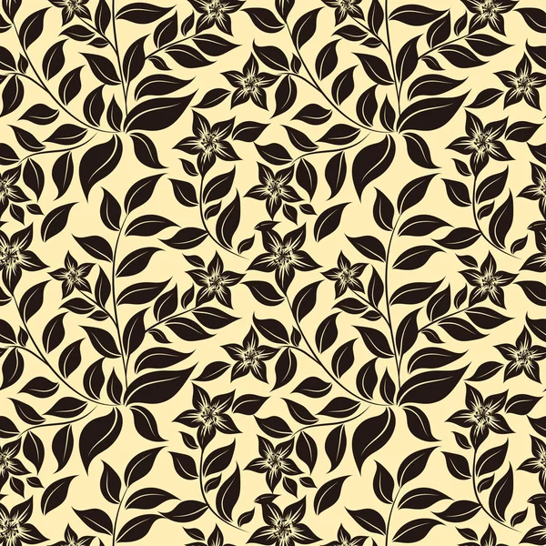 Bloemen naadloos patroon — Stockvector