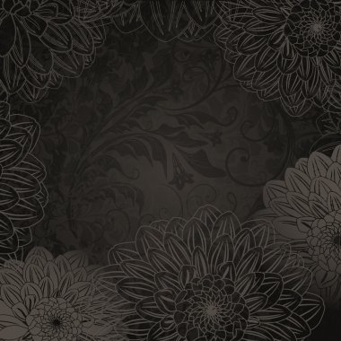Vector floral antika arka plan