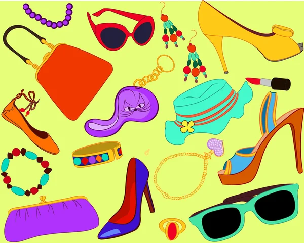 Kadının aksesuar seti