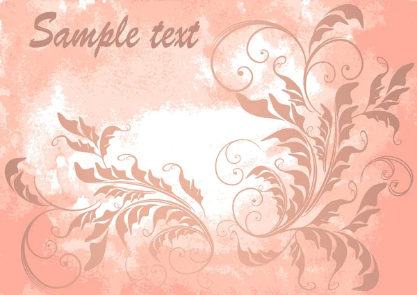 Grunge fond floral — Image vectorielle