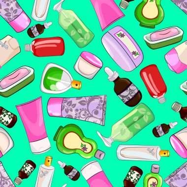 parlak seamless modeli ile kozmetik