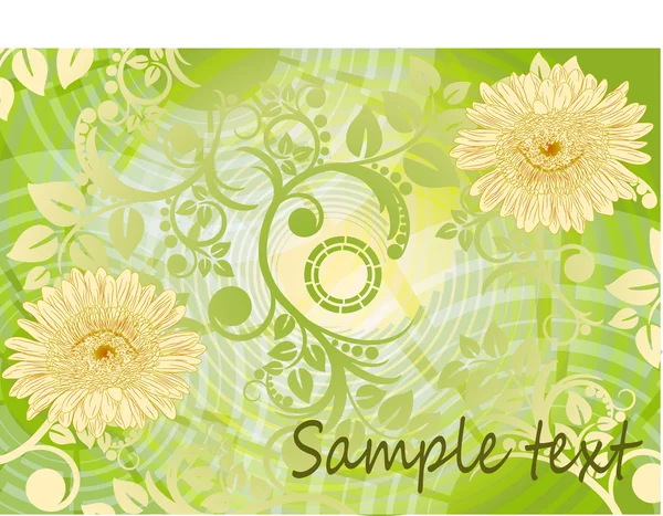 Cartão floral Primavera —  Vetores de Stock