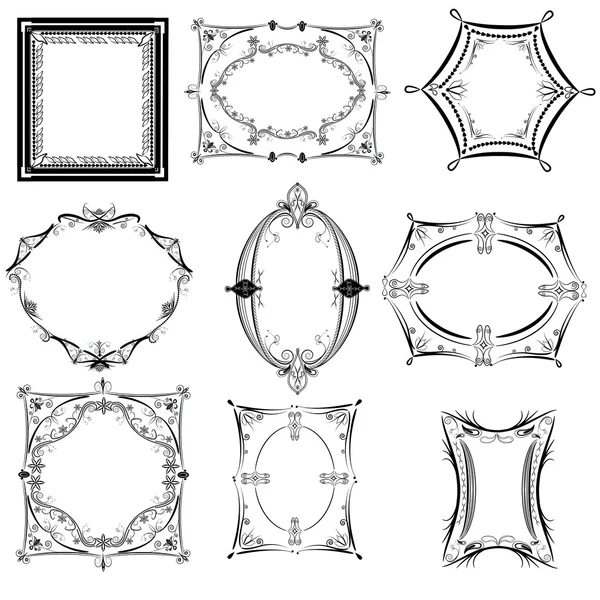 Cadres vectoriels vintage — Image vectorielle