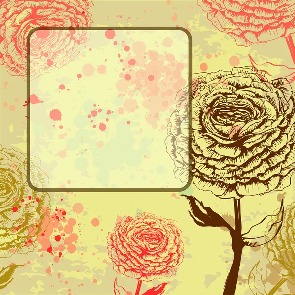 Grungy rosas fundo — Vetor de Stock