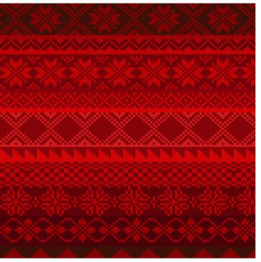 Knitted background in Fair Isle style clipart