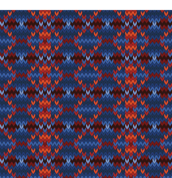 Fondo sin costura de punto en estilo Fair Isle — Archivo Imágenes Vectoriales