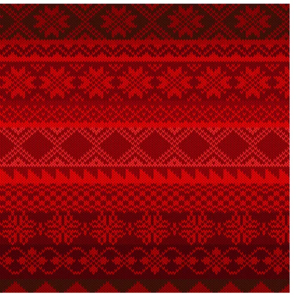 Knitted background in Fair Isle style — Stock Vector