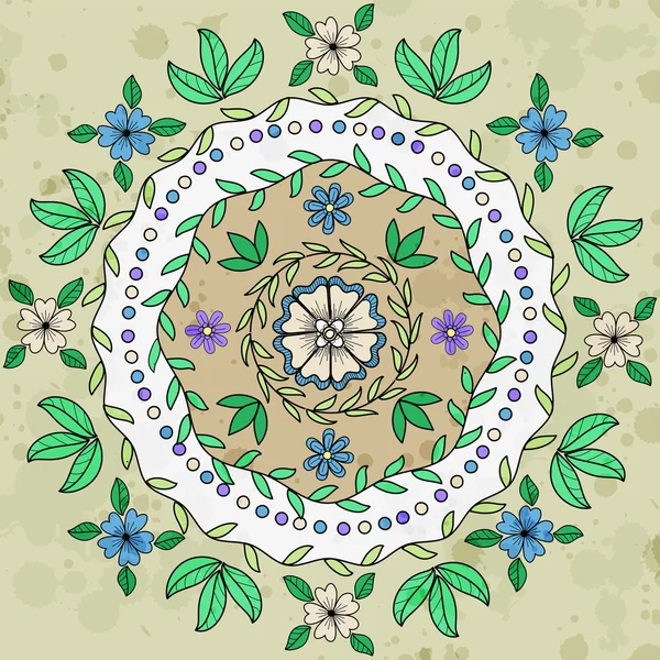 Διακοσμητικά floral μοτίβο γύρω από — Διανυσματικό Αρχείο