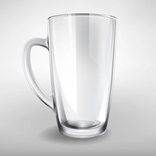 Vektor höga glas Tom realistiska kopp — Stock vektor