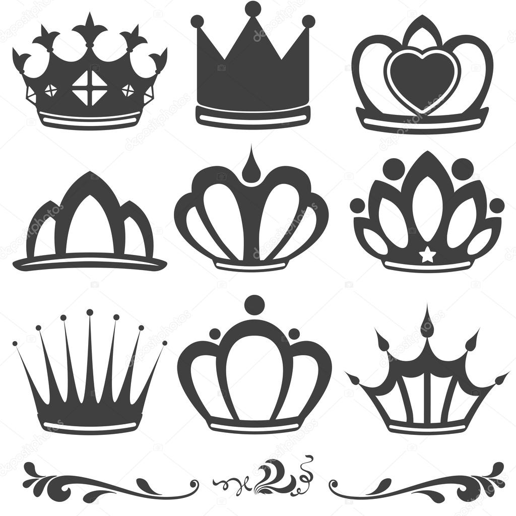 Collection of vintage crowns