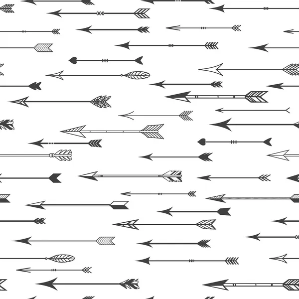 Seamless background of vintage arrows — Stock Vector