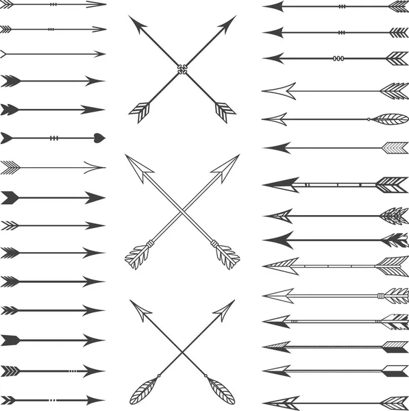 Juego de flechas Ilustración de stock