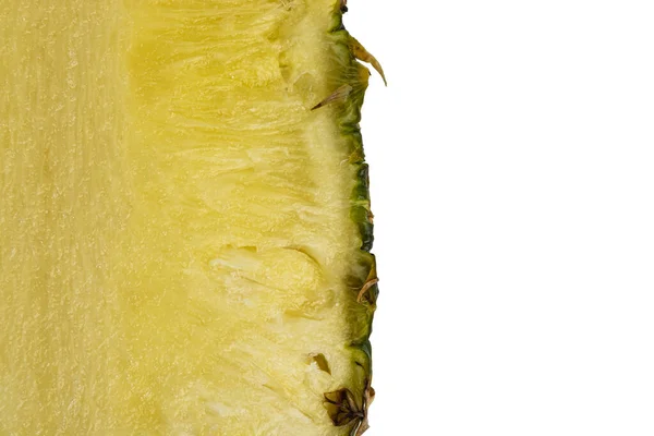 Ananas pulp op een witte achtergrond kopieer ruimte — Stockfoto