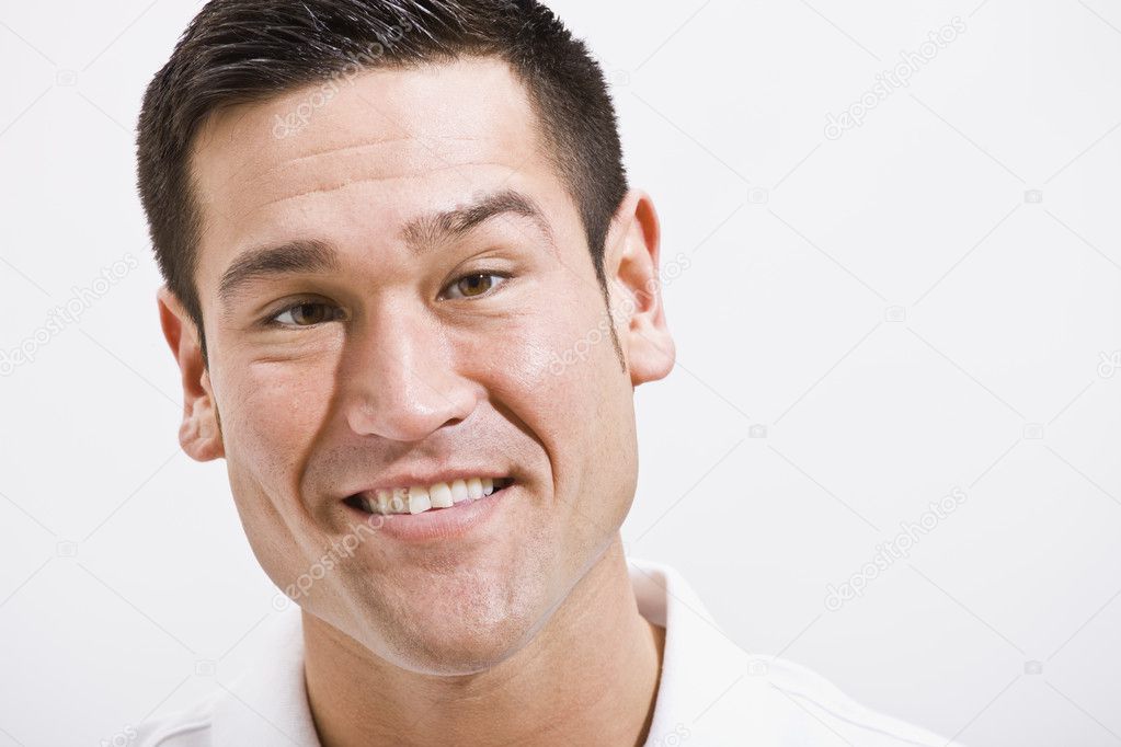 Close Up Portrait of Attractive male