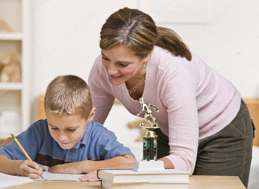 Mommy Helping Son