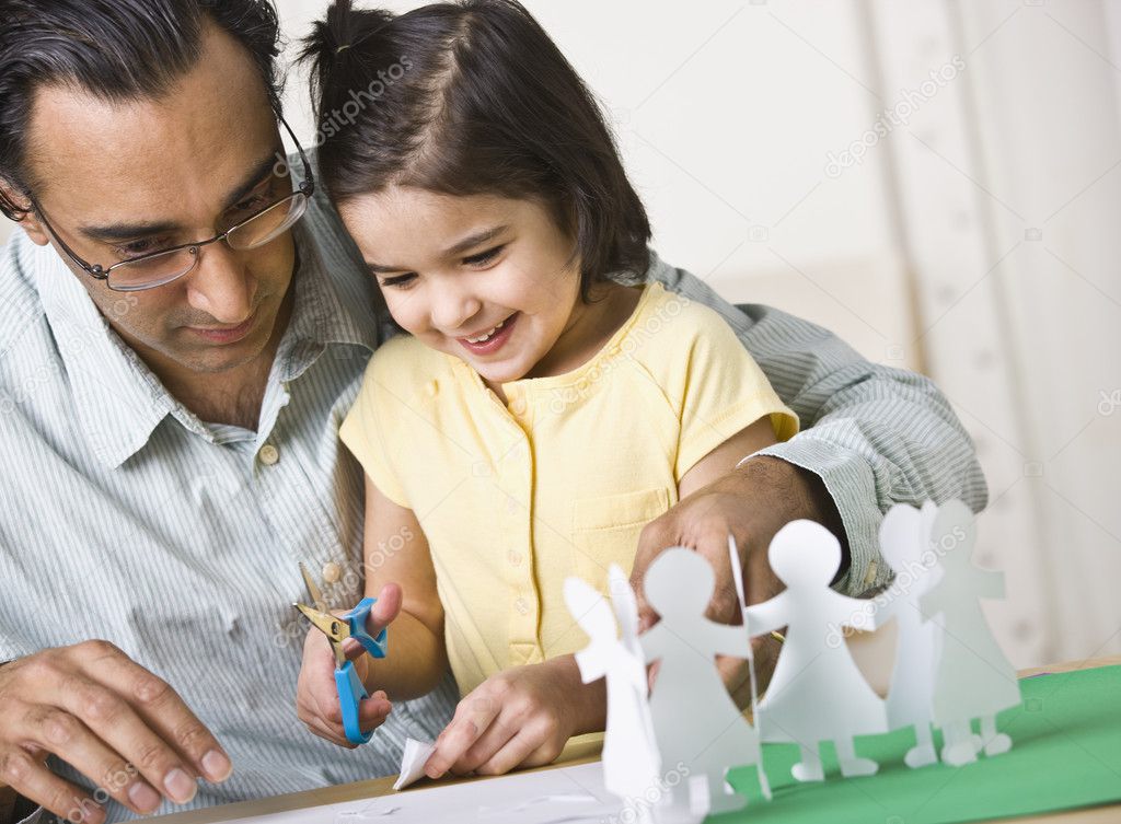 Father Playing with Daughter