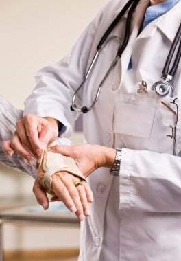 Doktor ayarlama kadın bilek ateli