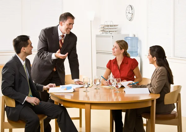 Negocios en una reunión — Foto de Stock