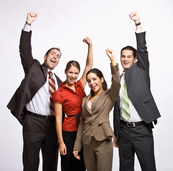 Business cheering — Stock Photo, Image