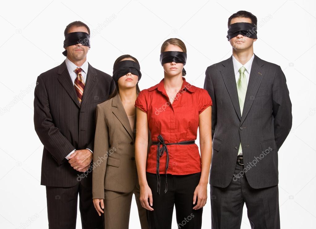 Business in blindfolds