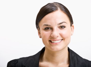 iş kadını gülümseyen
