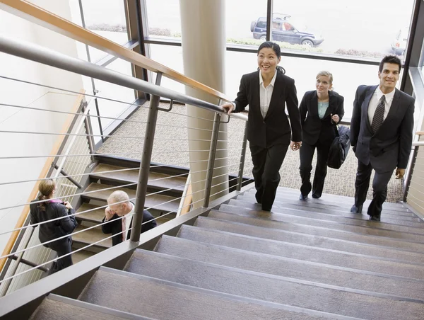 Business Traversing Stairs — Stock Photo, Image