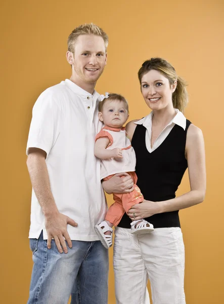 Young Man, Woman and Child — Stock Photo, Image