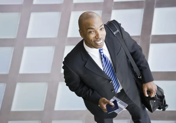 Businessman with Briefcase Stock Image