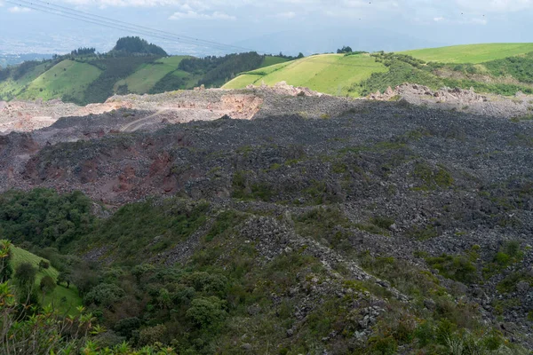 Flusso Lava Ecuador — Foto Stock