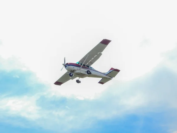 Nov 2021 Shell Pastaza Ecuador Avión Ligero Volando Tomado Desde — Foto de Stock