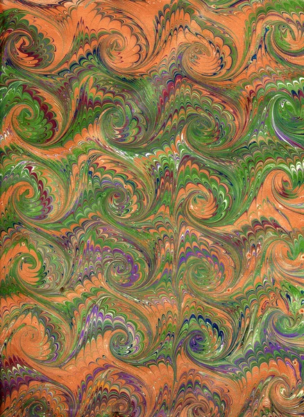 Renaissance/Victorian Marbled Paper 12 — Stock Photo, Image