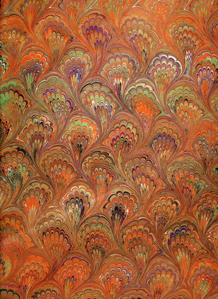 Renaissance/Victorian Marbled Paper 9 — Stock Photo, Image