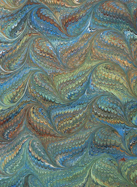 Renaissance/Victorian Marbled Paper 1 — Stock Photo, Image